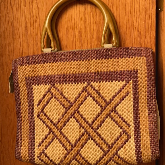 Mr Ernest Made in Italy Vintage Straw Handbag - Picture 4 of 9